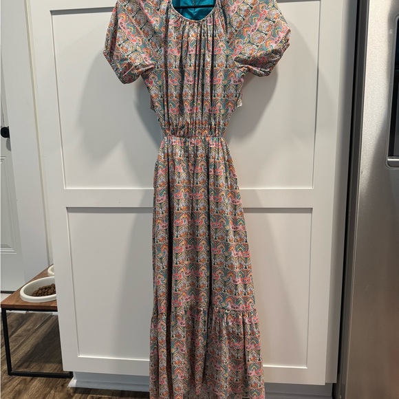 J.Crew Liberty Fabric Georgia Duke Side Cut-out Dress - Picture 2 of 5